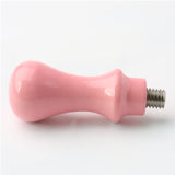 Wood Handle, For Wax Seal Stamp Making, Pink, 55~61x22mm, Inner Diameter: 7.5mm, 5pcs/set