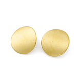 304 Stainless Steel Stud Earrings Finding, Flat Round, with Vertical Loop, Golden, 20x20mm, Hole: 3mm, Pin: 0.8mm, 20pc/Set