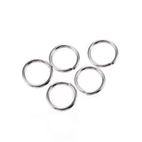 Tarnish Resistant 304 Stainless Steel Jump Rings, Open Jump Rings, Stainless Steel Color, 6x0.7mm, 21 Gauge, Inner Diameter: 4.6mm, 5000pc/Set