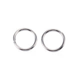 Tarnish Resistant 304 Stainless Steel Jump Rings, Open Jump Rings, Stainless Steel Color, 7x0.8mm, Inner Diameter: 5.4mm, 20 Gauge, 2000pc/Set