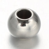 DanLingJewelry 304 Stainless Steel Rondelle Spacer Beads, Stainless Steel Color, 4x3mm, Hole: 1.5mm, 100pc/Set