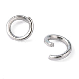 Tarnish Resistant 304 Stainless Steel Open Jump Rings, Stainless Steel Color, 21 Gauge, 4x0.7mm, Inner Diameter: 2.6mm, about 5000pcs/bag