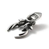 304 Stainless Steel Pendants, Deer Head, Antique Silver, 37x20x10mm, Hole: 5x3mm, 5pc/Set