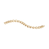 Ion Plating(IP) 304 Stainless Steel Chain Extenders, Real 18K Gold Plated, 47~53x3mm, 100Strands/Set