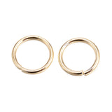 304 Stainless Steel Jump Rings, Open Jump Rings, Golden, 18 Gauge, 8x1mm, Inner Diameter: 6mm, 20pc/Set