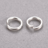 304 Stainless Steel Jump Rings, Open Jump Rings, Silver Color Plated, 3.5x0.6mm, , Inner Diameter: 2.3mm, 100pc/Set