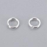 304 Stainless Steel Jump Rings, Open Jump Rings, Silver Color Plated, 20 Gauge, 5x0.8mm, Inner Diameter: 3.5mm, 500pc/Set