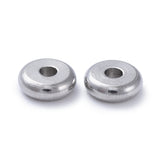 304 Stainless Steel Spacer Beads, Rondelle, Stainless Steel Color, 6x2mm, Hole: 1.6mm, 100pcs/Set