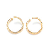 304 Stainless Steel Jump Rings, Open Jump Rings, Real 18k Gold Plated, 18 Gauge, 10x1mm, 200pcs/Set