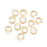 304 Stainless Steel Open Jump Rings, Metal Connectors for DIY Jewelry Crafting and Keychain Accessories, Real 18k Gold Plated, 20 Gauge, 6x0.8mm, 200pcs/Set