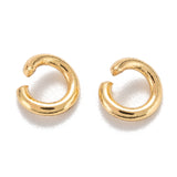 304 Stainless Steel Jump Rings, Open Jump Rings, Real 24k Gold Plated, 18 Gauge, 5x1mm, 200pcs/Set