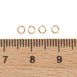 304 Stainless Steel Jump Rings, Open Jump Rings, Real 18K Gold Plated, 26 Gauge, 3x0.4mm, 500pcs/Set