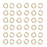 304 Stainless Steel Jump Rings, Open Jump Rings, Real 18K Gold Plated, 26 Gauge, 3x0.4mm, 500pcs/Set