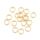 304 Stainless Steel Jump Rings, Open Jump Rings, Golden, 24 Gauge, 4x0.5mm, 500pcs/Set