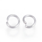 304 Stainless Steel Open Jump Rings, Metal Connectors for DIY Jewelry Crafting and Keychain Accessories, Stainless Steel Color, 20 Gauge, 5x0.8mm, Inner Diameter: 3.5mm, 1000pcs/Set