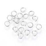 304 Stainless Steel Open Jump Rings, Metal Connectors for DIY Jewelry Crafting and Keychain Accessories, Stainless Steel Color, 20 Gauge, 5x0.8mm, Inner Diameter: 3.5mm, 1000pcs/Set