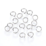 304 Stainless Steel Open Jump Rings, Metal Connectors for DIY Jewelry Crafting and Keychain Accessories, Stainless Steel Color, 22 Gauge, 4x0.6mm, Inner Diameter: 3mm, 1000pcs/Set