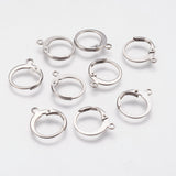 304 Stainless Steel Leverback Earring Findings, with Loop, Stainless Steel Color, 14.5x12x2mm, Hole: 1.2mm, 100pcs/Set