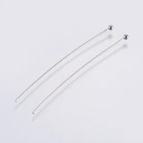 Tarnish Resistant 304 Stainless Steel Ball Head Pins, Stainless Steel Color, 50x0.7mm, 21 Gauge, Head: 2mm, 500pc/Set