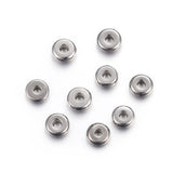 304 Stainless Steel Spacer Beads, Flat Round, Stainless Steel Color, 4x1.2mm, Hole: 1.2mm, 200pcs/Set