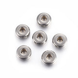 Tarnish Resistant 304 Stainless Steel Spacer Beads, Flat Round, Stainless Steel Color, 5x2mm, Hole: 1.5mm, 200pc/Set