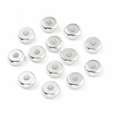 304 Stainless Steel Spacer Beads, Flat Round, Silver, 4x1.2mm, Hole: 1.2mm, 200pc/Set