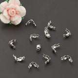 304 Stainless Steel Bead Tips, Calotte Ends, Clamshell Knot Cover, Stainless Steel Color, 6x3mm, Hole: 1mm, 200pcs/Set