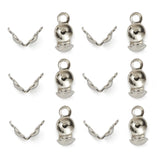 304 Stainless Steel Bead Tips, Calotte Ends, Clamshell Knot Cover, Stainless Steel Color, 6x3mm, Hole: 1mm, 200pcs/Set