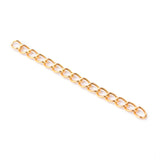 Ion Plating(IP) 304 Stainless Steel Chain Extenders, Golden, 47~53x3mm, 20Strands/Set