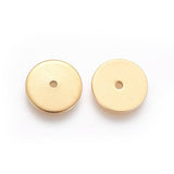 Ion Plating(IP) 304 Stainless Steel Spacer Beads, Disc, Golden, 6x0.7mm, Hole: 1.1mm, 100pc/Set