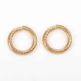 304 Stainless Steel Jump Ring, Open Jump Rings, Golden, 13x2mm, Inner Diameter: 9mm, 12 Gauge , 50pc/Set