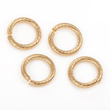 304 Stainless Steel Jump Ring, Open Jump Rings, Golden, 13x2mm, Inner Diameter: 9mm, 12 Gauge , 50pc/Set