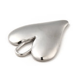 Non-Tarnish 304 Stainless Steel Pendants, Heart Charms, Stainless Steel Color, 33x25x3mm, Hole: 11.5x4.5mm, 20pc/Set