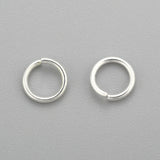 304 Stainless Steel Jump Rings, Open Jump Rings, Silver, 21 Gauge, 5x0.7mm, Inner Diameter: 3.3mm, 200pc/Set