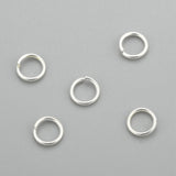 304 Stainless Steel Jump Rings, Open Jump Rings, Silver, 21 Gauge, 5x0.7mm, Inner Diameter: 3.3mm, 200pc/Set