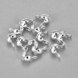 304 Stainless Steel Bead Tips, Calotte Ends, Clamshell Knot Cover, Silver, 7.5x4x3.5mm, Hole: 1.2mm, Inner Diameter: 3.5mm, 200pc/Set