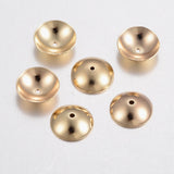 304 Stainless Steel Bead Caps, Apetalous, Real 18k Gold Plated, 8x2.5mm, Hole: 1mm, 100pcs/Set