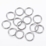 Tarnish Resistant 304 Stainless Steel Jump Rings, Open Jump Rings, Stainless Steel Color, 20 Gauge, 6x0.8mm, Inner Diameter: 4.5mm, 1000pc/Set