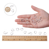 304 Stainless Steel Leverback Earring Findings, with Loop, Stainless Steel Color, 14.5x12x2mm, Hole: 1mm, 100pcs/Set