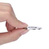 Tarnish Resistant 304 Stainless Steel Pendants, Manual Polishing, Stamping Blank Tag, Circle Ring, Stainless Steel Color, 30x1.8mm, Hole: 1.6mm, 5pc/Set