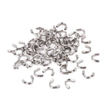 316 Stainless Steel Wire Guardian and Protectors, Long-Lasting Plated, Stainless Steel Color, 4.5x7.5x1.5mm, Hole: 0.6mm, 20pcs/Set