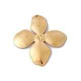 Ion Plating(IP) 304 Stainless Steel Pendants, Flower Charms, Real 18K Gold Plated, 45x42x3mm, Hole: 1.8mm, 20pc/Set