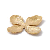 Ion Plating(IP) 304 Stainless Steel Pendants, Flower Charms, Real 18K Gold Plated, 45x42x3mm, Hole: 1.8mm, 20pc/Set