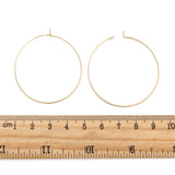 316 Surgical Stainless Steel Wine Glass Charms Rings, Hoop Earring Findings, DIY Material for Basketball Wives Hoop Earrings, Real 18k Gold Plated, 45x40x0.7mm, 21 Gauge, 100pc/Set