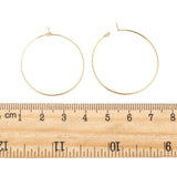 316 Surgical Stainless Steel Wine Glass Charms Rings, Hoop Earring Findings, DIY Material for Basketball Wives Hoop Earrings, Real 18k Gold Plated, 35x30x0.7mm, 21 Gauge, 100pcs/Set