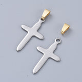 304 Stainless Steel Snap on Bails, Real 24k Gold Plated, 7x3.5x3.2mm, Hole: 6x3mm, 50pcs/Set