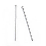 Non-Tarnish 304 Stainless Steel Flat Head Pins, Stainless Steel Color, 40.5x0.6mm, 22 Gauge, Head: 1.4mm, 200pc/Set