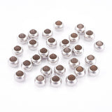 Tarnish Resistant 304 Stainless Steel Smooth Spacer Beads, Rondelle, Stainless Steel Color, 5x3mm, Hole: 3mm, 200pc/Set