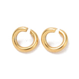 Ion Plating(IP) 304 Stainless Steel Open Jump Rings, Real 18K Gold Plated, 18 Gauge, 5x1mm, Inner Diameter: 3mm, 200pc/Set