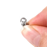 304 Stainless Steel Lobster Claw Clasps, Parrot Trigger Clasps, Stainless Steel Color, 9x6x3mm, Hole: 1mm, 100pcs/Set